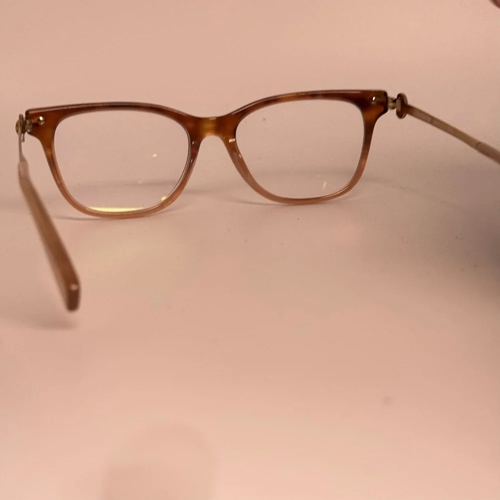 Coach HC 6176 Peach Tortoise Gradient Cat Eye Eyeglasses Frames 51-17-140